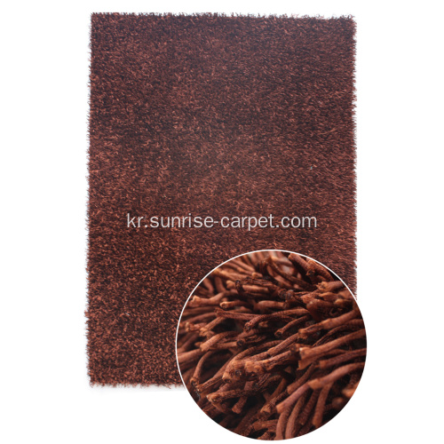 100 % 폴리 에스터 Viscose Shaggy Rug